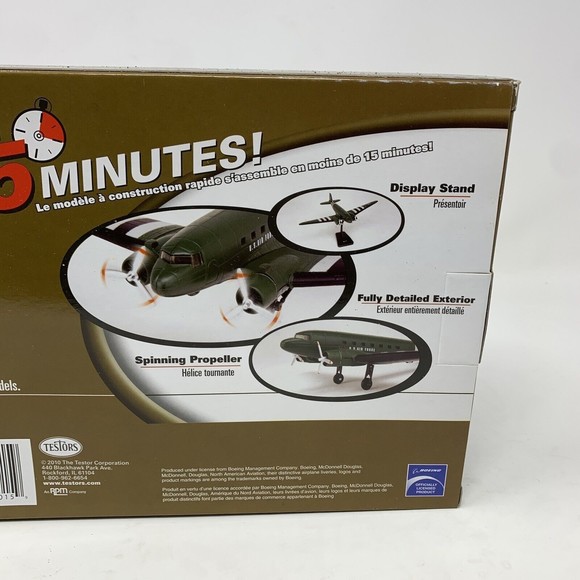 Testors U.S. Army DC-3 Planes Model Assembling Kit 1:95 Scale 8+ Quick Build - Picture 6 of 6